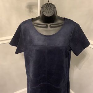 Altar’d State Charcoal Faux Suede Shift Dress Size L NWT